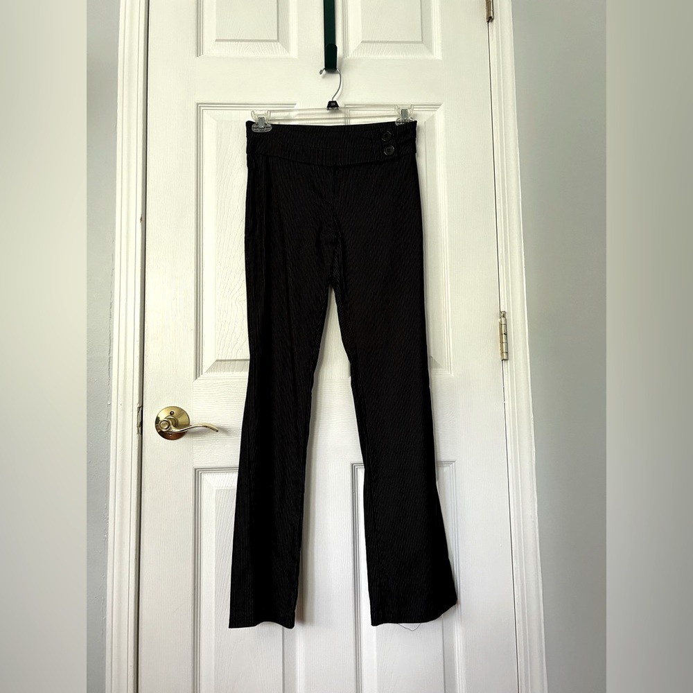 Marianne Black And White Pinstripe Pants